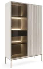 Βιτρίνα Sento Λευκό Kazmir 104x166x39cm