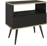 Κομοδίνο Oro ανθρακί 59x54x39cm