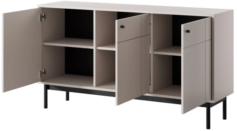Μπουφές Japandi Λευκό Kazmir 153x83x39cm