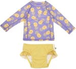 Zoocchini Σετ UV Μαγιώ και Μπλούζα Pineapple - 12-24m ZOO16406-12-24M Κορίτσι