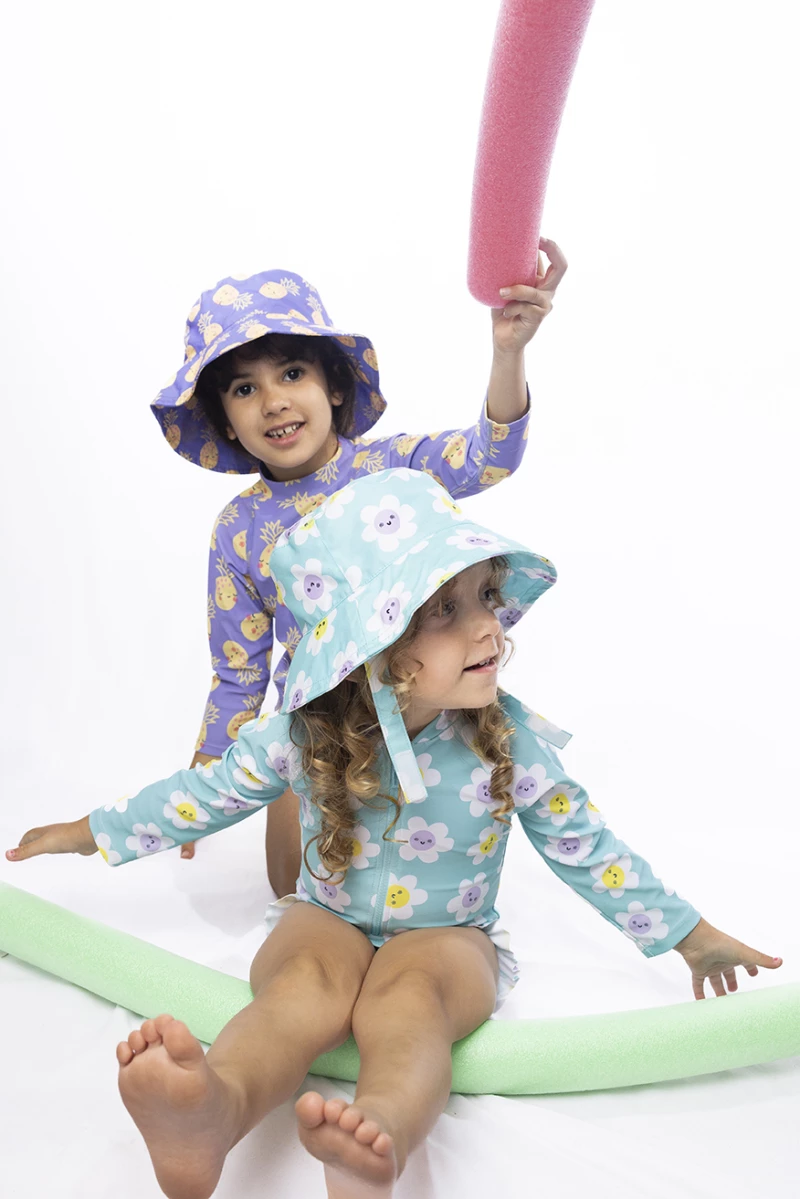 Zoocchini Σετ UV Μαγιώ και Μπλούζα Daisy - 12-24m ZOO16405-12-24M Κορίτσι