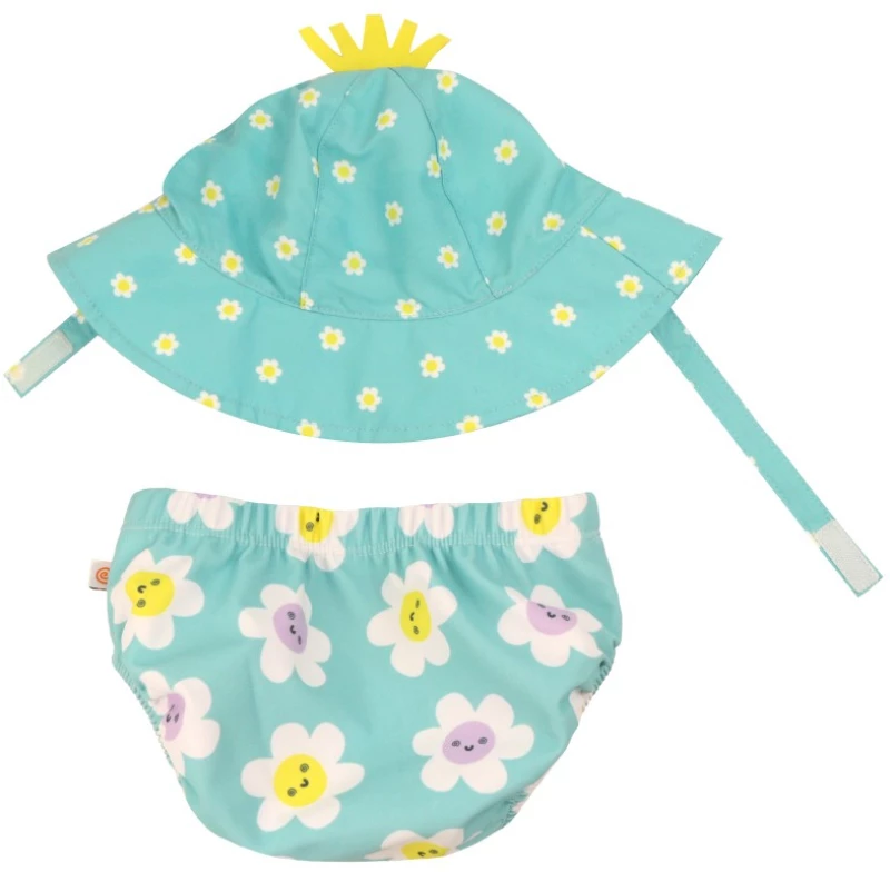 Zoocchini Σετ Μαγιό και Καπέλο UPF50  Daisy - 6-12m ZOO12016M Κορίτσι