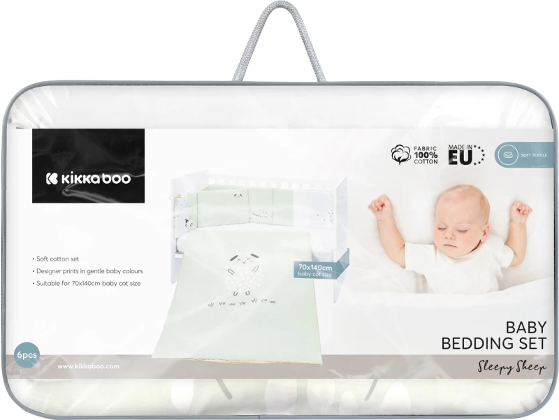 Kikka Boo Σετ Προίκας 6τμχ 70x140 Sleepy Sheep 41101060140