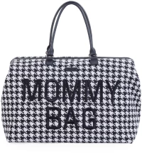 Childhome Τσάντα Αλλαγής Mommy Pied De Poule Black BR77798