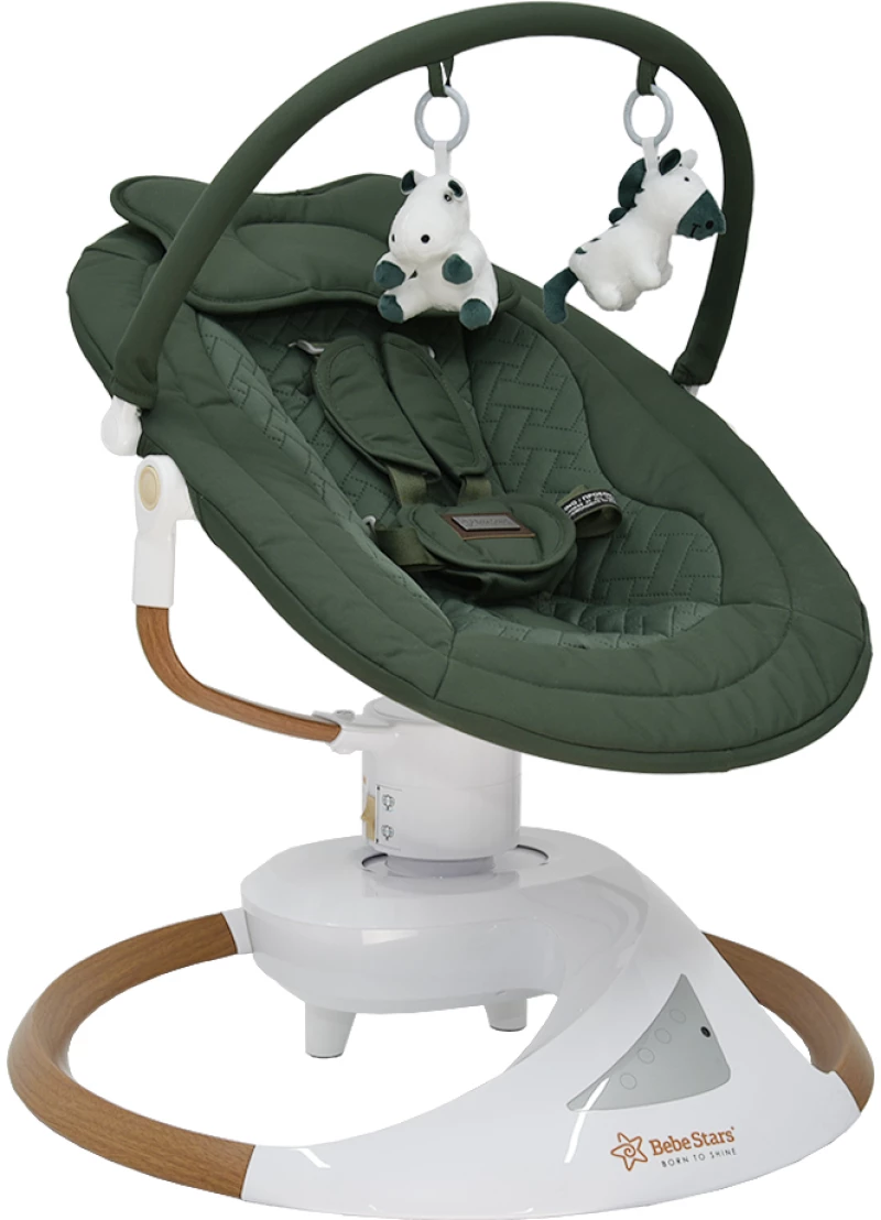 Bebe stars Κούνια Ηλεκτρική Snuggle Forest Green 256-176