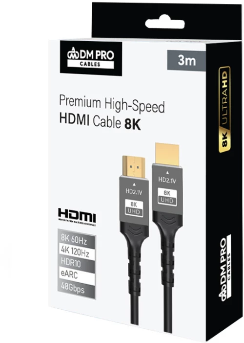 Καλώδιο HDMI 3m 8K Premium DM PRO