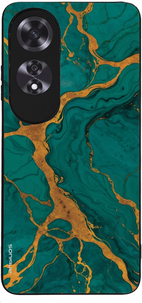 Θήκη Sonique Marble Series για Oppo A60 Πράσινο