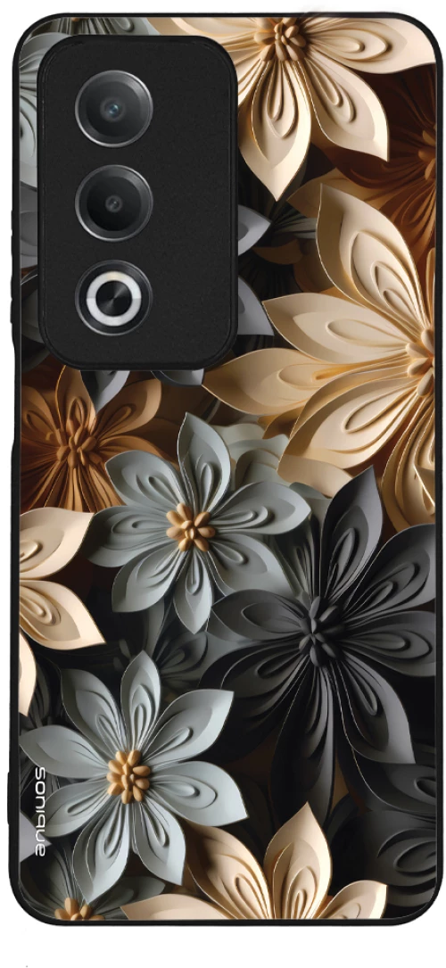 Θήκη Sonique 3D Flower Series για Oppo A80 5G Γκρι