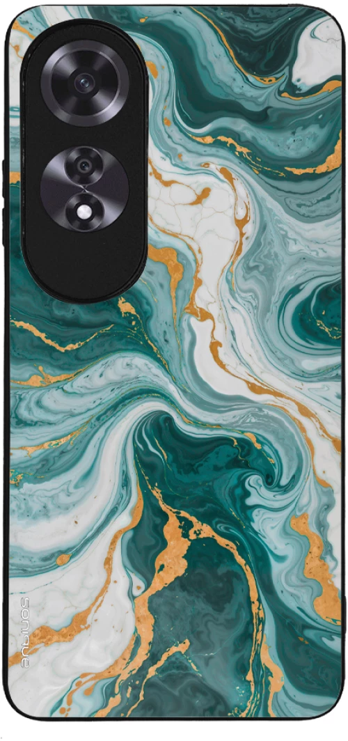 Θήκη Sonique Marble Series για Oppo A60 Πράσινο 01