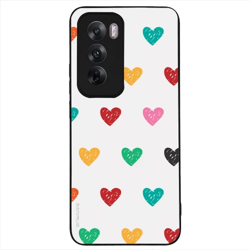 Θήκη Sonique Heart Series για Oppo Reno12 5G Λευκό 02