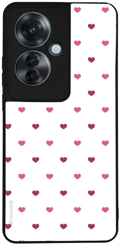 Θήκη Sonique Heart Series για Oppo Reno11 F 5G Λευκό 01