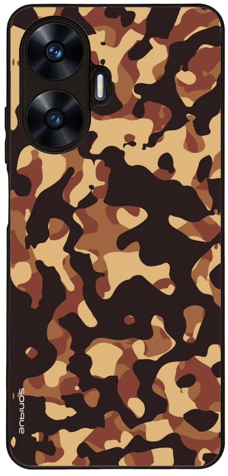 Θήκη Sonique Camouflage Army Series για Realme C55 Καφέ 01