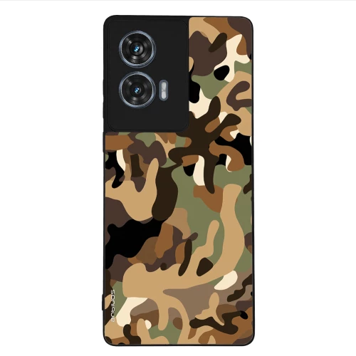 Θήκη Sonique Camouflage Army Series για Motorola Edge 50 Fusion 5G Καφέ