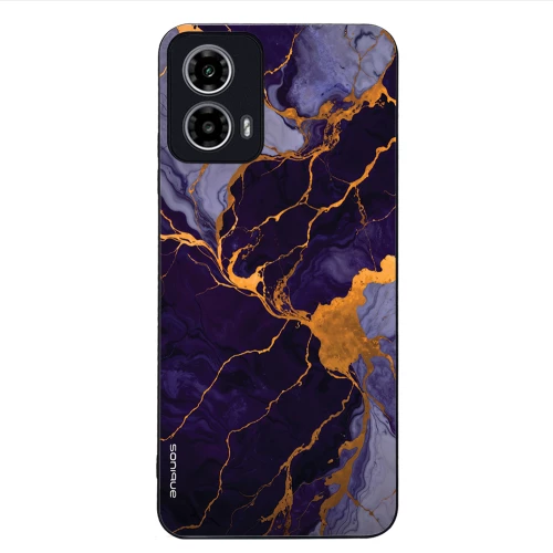 Θήκη Sonique Marble Series για Motorola Moto G34 5G Μωβ