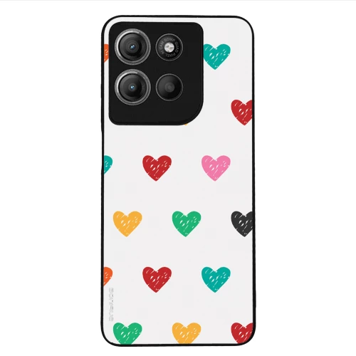 Θήκη Sonique Heart Series για Motorola Moto G15 4G / Moto G15 Power Λευκό 02