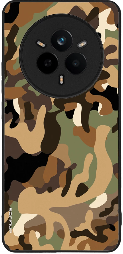 Θήκη Sonique Camouflage Army Series για Realme 14 Pro 5G Καφέ