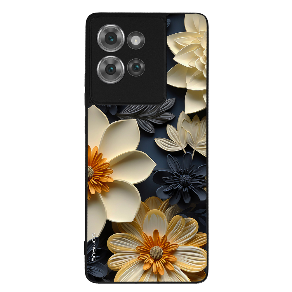 Θήκη Sonique 3D Flower Series για Motorola Edge 50 5G Εκρού