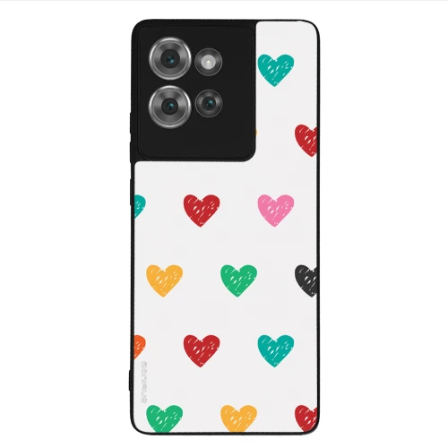 Θήκη Sonique Heart Series για Motorola Edge 50 5G Λευκό 02