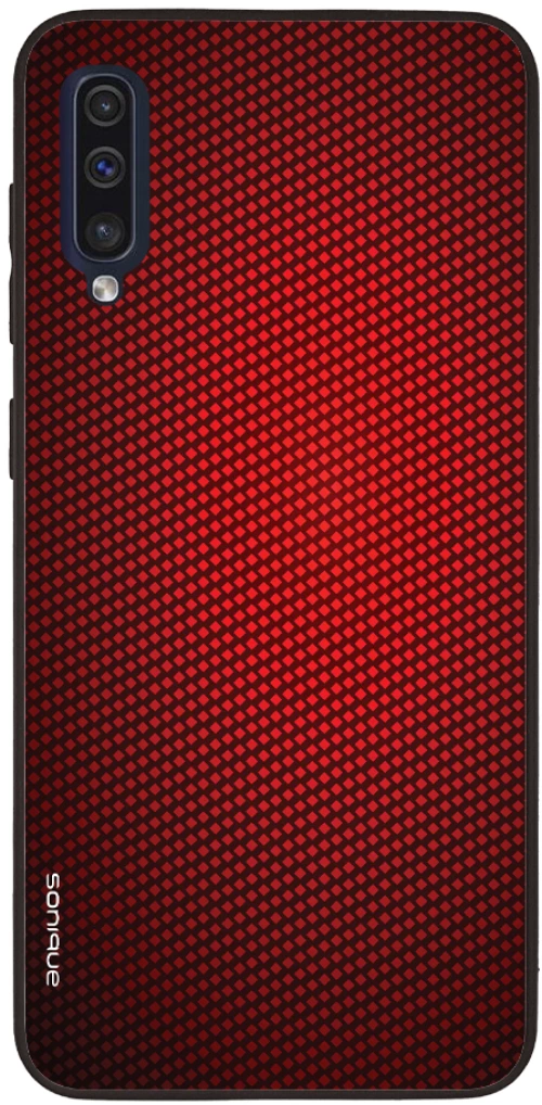 Θήκη Sonique Carbon Series για Samsung Galaxy A50 / Galaxy A50S / Galaxy A30S Κόκκινο