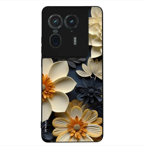 Θήκη Sonique 3D Flower Series για Motorola Edge 50 Ultra Εκρού