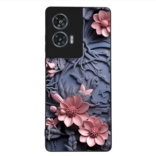 Θήκη Sonique 3D Flower Series για Motorola Edge 50 Fusion 5G Ροζ 02