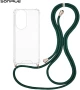 Θήκη Σιλικόνης με Κορδόνι Sonique Armor Clear Honor 200 Pro 5G Πράσινο Σκούρο