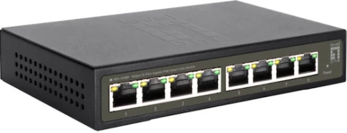 Level One GES-2108P Unmanaged L2 PoE+ Switch με 8 Θύρες Gigabit (1Gbps) Ethernet