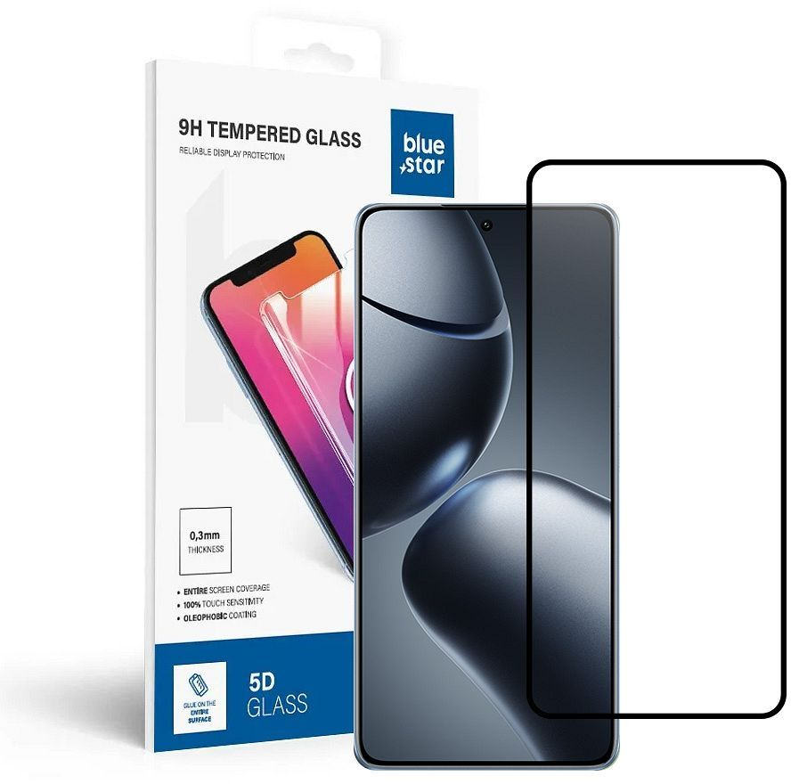 Tempered Glass Blue Star - Xiaomi 14T Pro - black Tempered Glass Blue Star