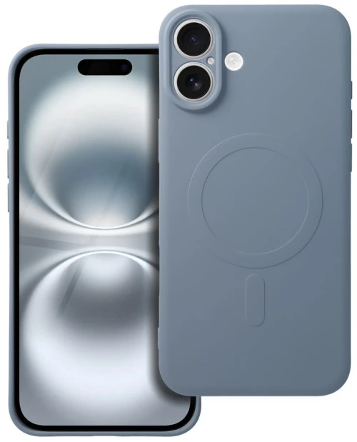 SILICONE MAG COVER case compatible with MagSafe for SAMSUNG S25 Plus light blue