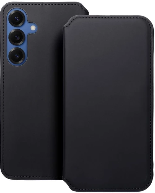 DUAL POCKET Book case for SAMSUNG S25 black