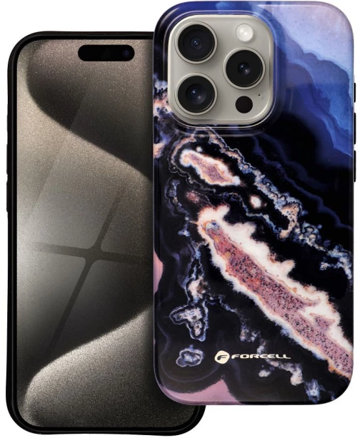 FORCELL F-PROTECT Mirage, Military Drop-Tested case compatible with MagSafe for IPHONE 15 PRO gold island