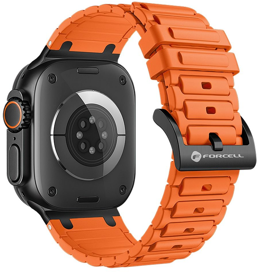 FORCELL F-DESIGN FA06 silicone strap for APPLE Watch 38 / 40 / 41 mm orange