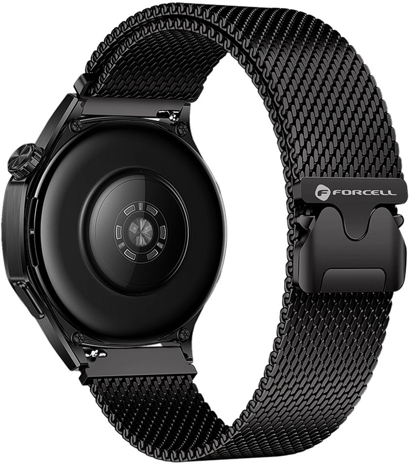 FORCELL F-DESIGN FS10 stailess steel strap for SAMSUNG Watch 22 mm black
