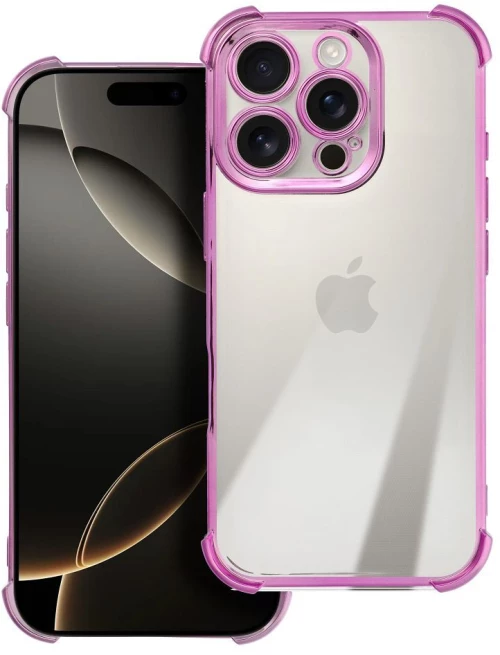 Case ANTISHOCK ELECTRO for IPHONE 16e (SE 4 2025) pink