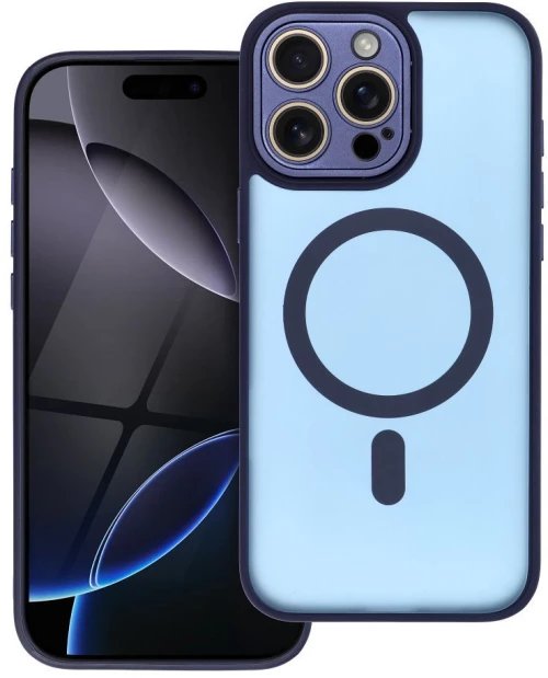 VARIETE MAG COVER Case compatible with MagSafe for IPHONE 14 PRO navy blue