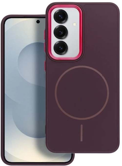 FRAME MAG COVER Case compatible with MagSafe for SAMSUNG A36 purple