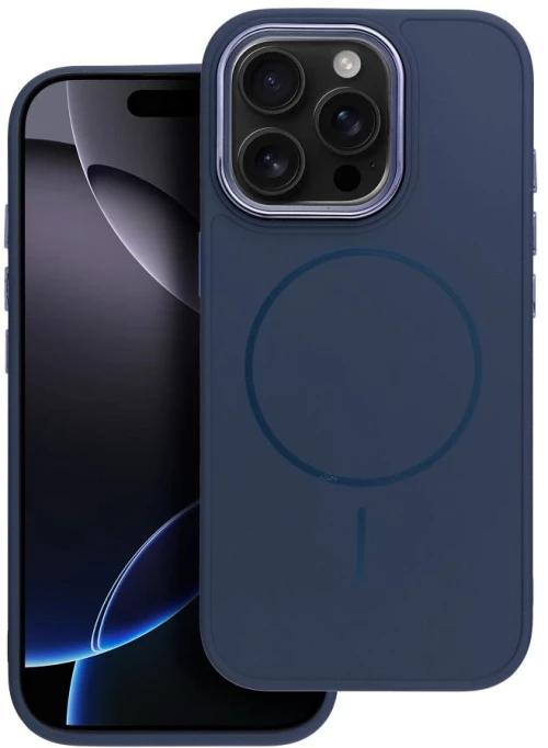 FRAME MAG COVER Case compatible with MagSafe for IPHONE 12 PRO navy blue