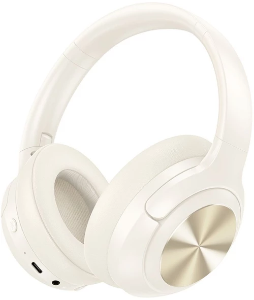 HOCO wireless headphones bluetooth ANC W54 milky white