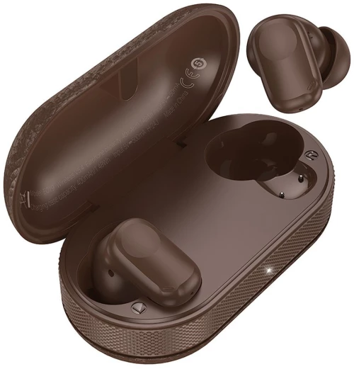 HOCO wireless earphone bluetooth TWS EQ19 brown