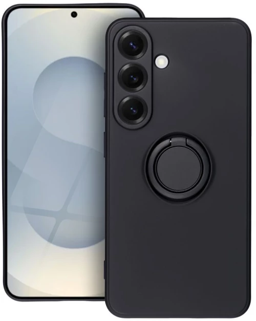 SILICONE RING case for SAMSUNG S25 black