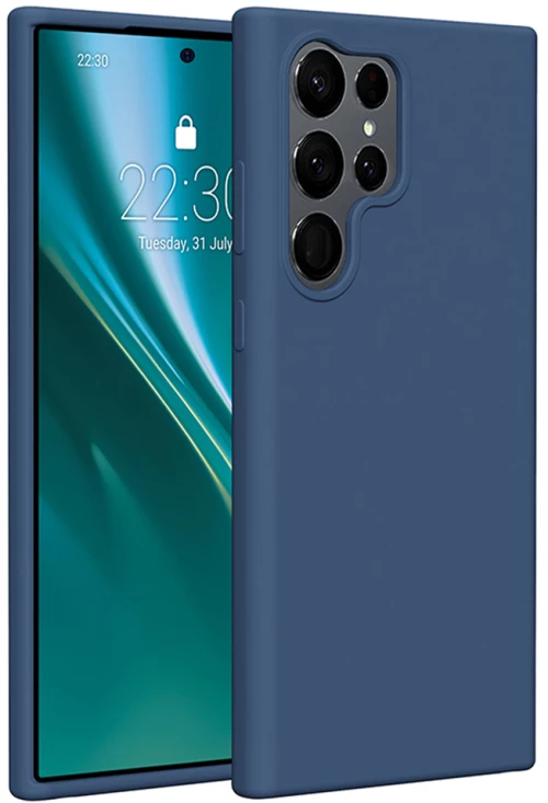 Etteri Silicone case for Samsung Galaxy S23 Ultra dark blue