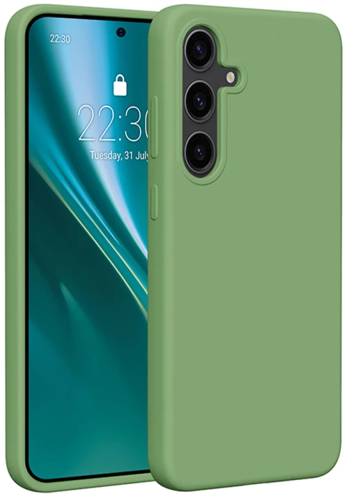 Etteri Silicone case for Samsung Galaxy S24 Plus light green