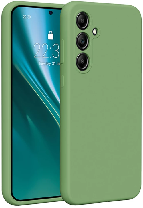 Etteri Silicone case for Samsung Galaxy A35 5G light green