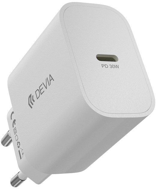 Devia wall charger Smart PD GaN 30W 1x USB-C white