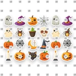 Βρώσιμα σχέδια Halloween v5 - 24τμχ