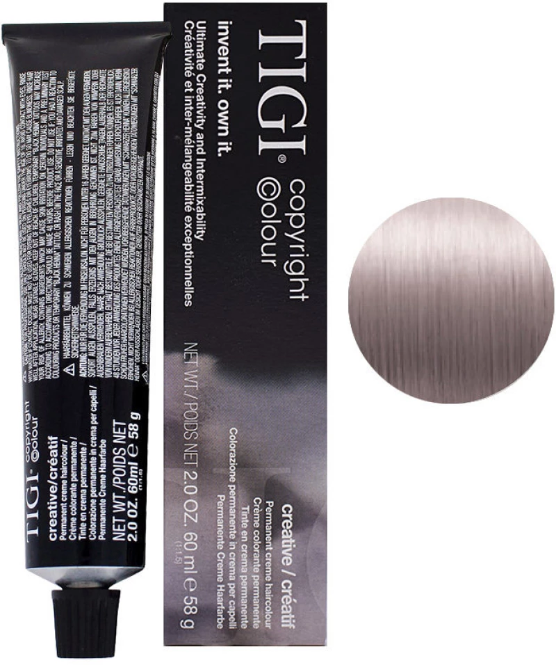 Tigi, Colour Creative, Permanent Hair Dye, 9/02 Very Light Blonde Natural Violet, 60 ml