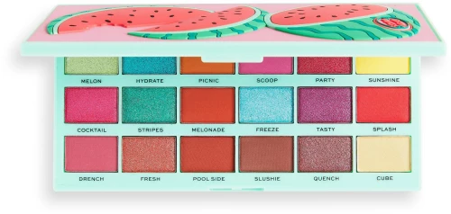Makeup Revolution, I Heart Revolution, Eyeshadow Palette, Watermellon, 22 g