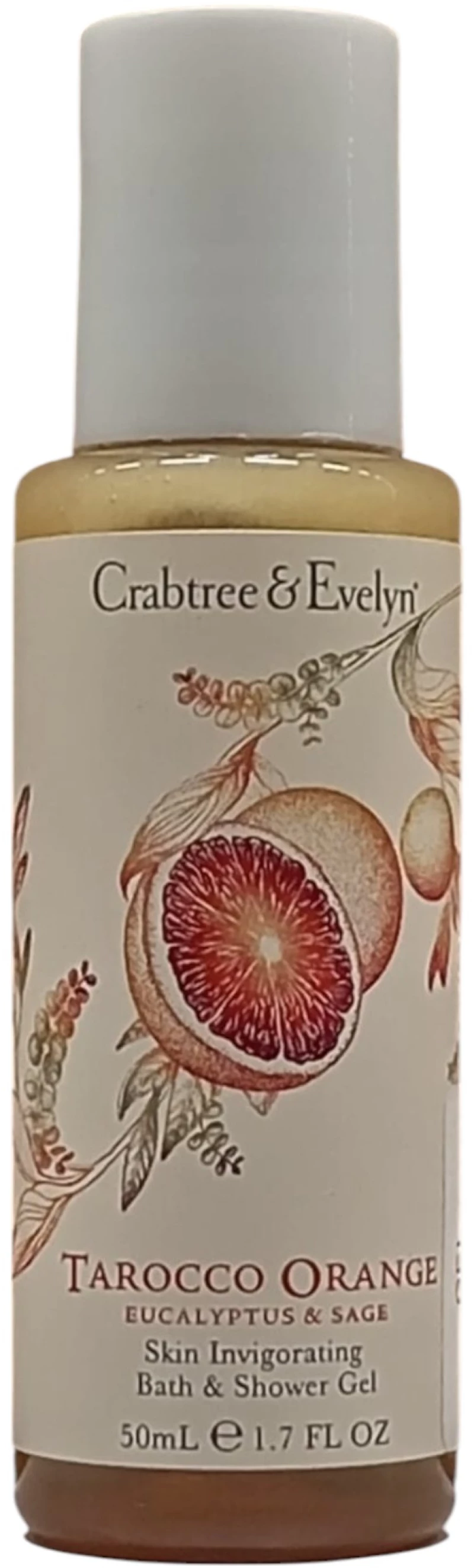 Crabtree & Evelyn, Tarocco Orange, Cleansing, Shower Gel, For All Skin Types, 50 ml