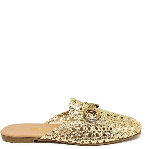 Bigshoes GA1164-06 Δερμάτινο Mule Χρυσό