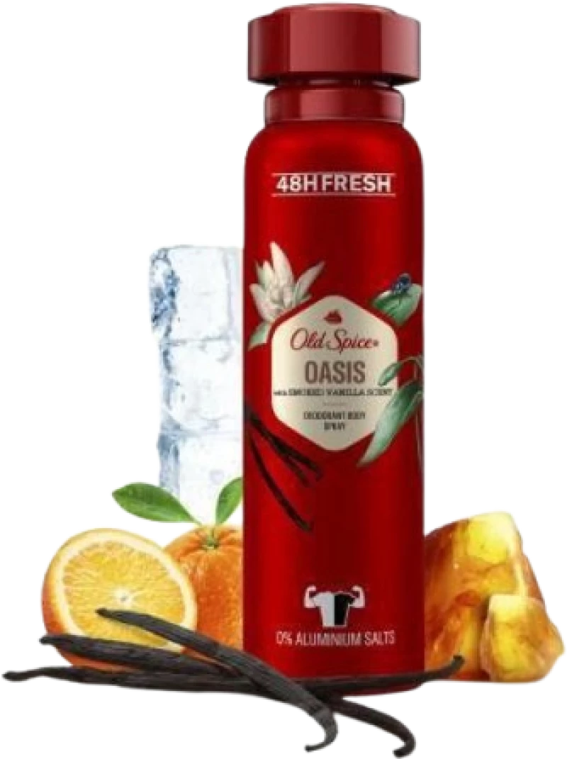 Old Spice Oasis Smoked Vanilla Ανδρικό Αποσμητικό Spray 48h Χωρίς Αλουμίνιο 150ml